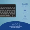 R-Go Tools ergonominė klaviatūra R-Go Compact Break, kompaktiška klaviatūra su pertraukų programine įranga, QWERTZ (DE), Bluetooth, juoda