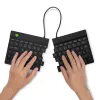 Ergonominė klaviatūra R-Go Split Break su pertraukų programine įranga, išskirstyta ergonominė klaviatūra, QWERTZ (DE), Bluetooth, juoda