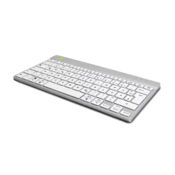 Ergonominė klaviatūra R-Go Tools Compact Break, kompaktiška su pertraukų programine įranga, QWERTZ (DE), Bluetooth, balta