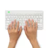 Ergonominė klaviatūra R-Go Tools Compact Break, kompaktiška su pertraukų programine įranga, QWERTZ (DE), Bluetooth, balta