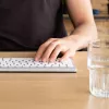 Ergonominė klaviatūra R-Go Tools Compact Break, kompaktiška su pertraukų programine įranga, QWERTZ (DE), Bluetooth, balta