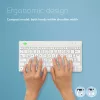 Ergonominė klaviatūra R-Go Tools Compact Break, kompaktiška su pertraukų programine įranga, QWERTZ (DE), Bluetooth, balta