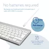 Ergonominė klaviatūra R-Go Tools Compact Break, kompaktiška su pertraukų programine įranga, QWERTZ (DE), Bluetooth, balta