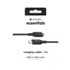 USB-C į USB-C įkrovimo laidas 1 m — Zagg International mophie essentials, USB 2.0, juodas