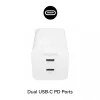 Maitinimo adapteris Zagg 50W 2x USB-C baltas — Zagg mophie essentials