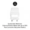 Maitinimo adapteris Zagg 50W 2x USB-C baltas — Zagg mophie essentials