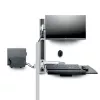 StarTech.com sieninis darbo stalas su VESA laikikliu 32 inch monitoriams (10 kg), pilnai reguliuojamas vieno monitoriaus laikiklis ir klaviatūros lentyna su kompiuterio kronšteinu, stovimas stalas