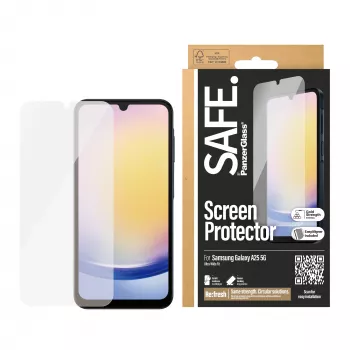 PanzerGlass SAFE. apsauginis stiklas Samsung Galaxy A25 5G | Ultra-Wide Fit su EasyAligner