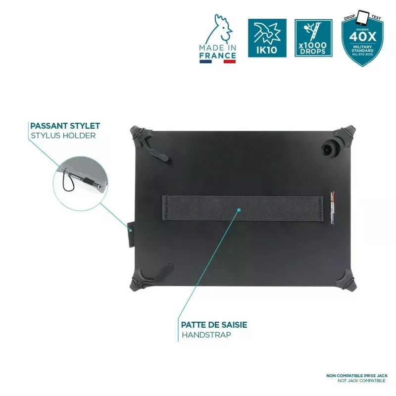 Mobilis Resist Samsung Tab A9+ (SM-X210 / SM-X216) apsauginis dėklas, juodas, 27,9 cm (11 inch)