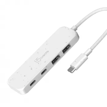 j5create JCH342EW ekologiškas USB-C į 4 prievadų Type-C ir Type-A Gen 2 šakotuvas