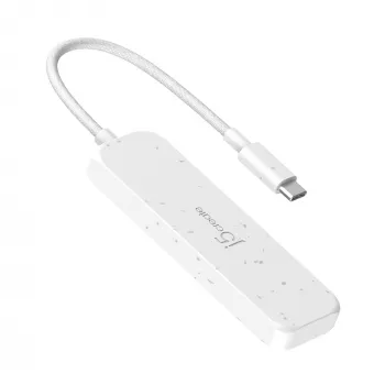 j5create JCH342EW ekologiškas USB-C į 4 prievadų Type-C ir Type-A Gen 2 šakotuvas