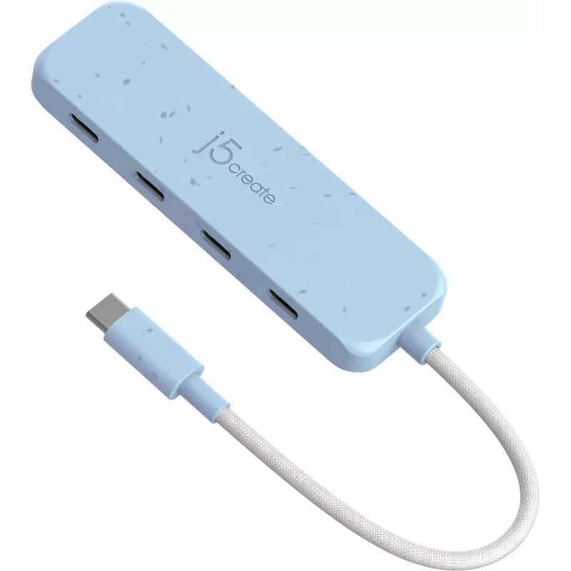 USB-C stotelė j5create JCH345EC-N 4 prievadų Type-C Gen 2 10000 Mbit/s