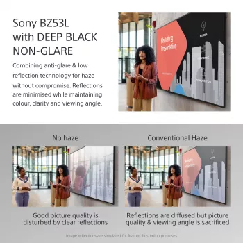 Sony BRAVIA FW-98BZ53L 4K HDR Full Array LED profesionalus ekranas, 780 cd/m², Deep Black Non-Glare 47% Haze, 24/7 ir 5 metų PrimeSupport