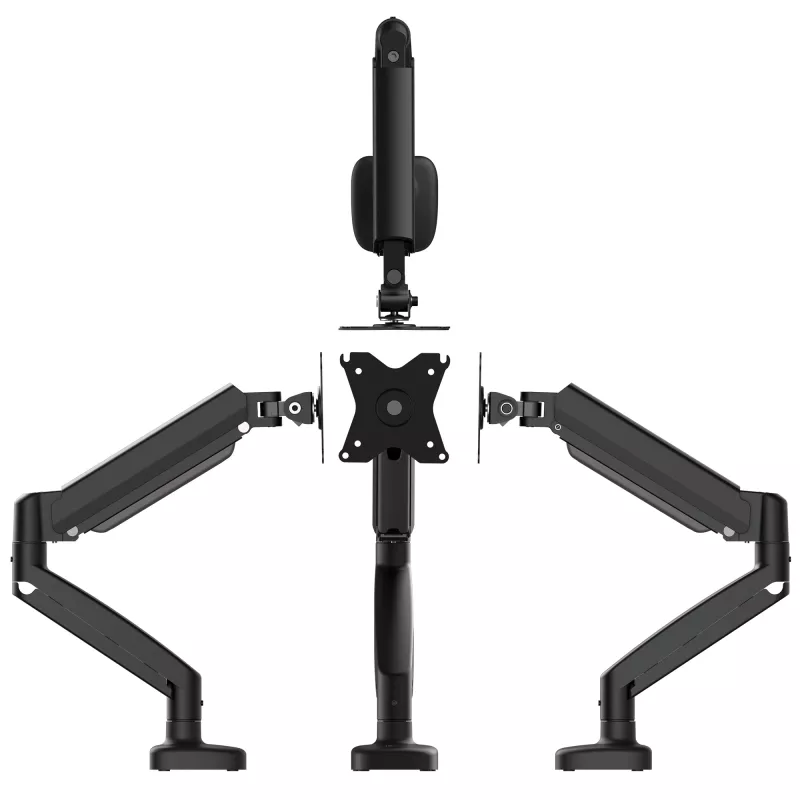 j5create JTSA101 ergonomiškas monitoriaus laikiklis juodas spaustuvas/įvorė 8 kg 17–32 colių