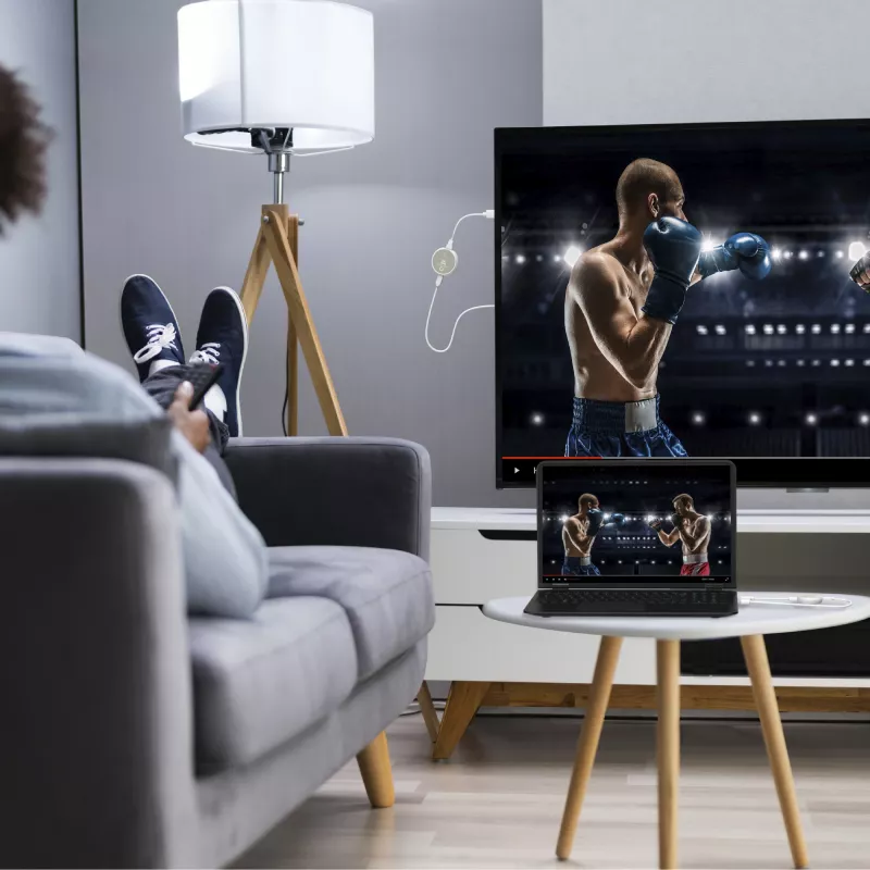 j5create JVAW75 ScreenCast 4K belaidis HDMI™ signalo plėtiklis, pilka/balta