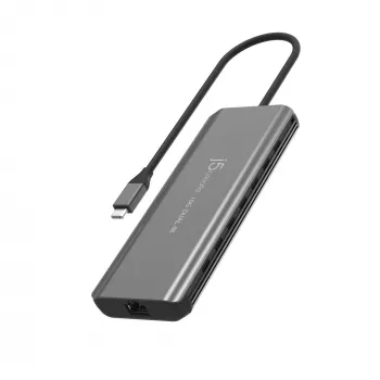 j5create JCD398 USB-C® dvigubas 4K HDMI™ 10Gbps mini dokas, juodas