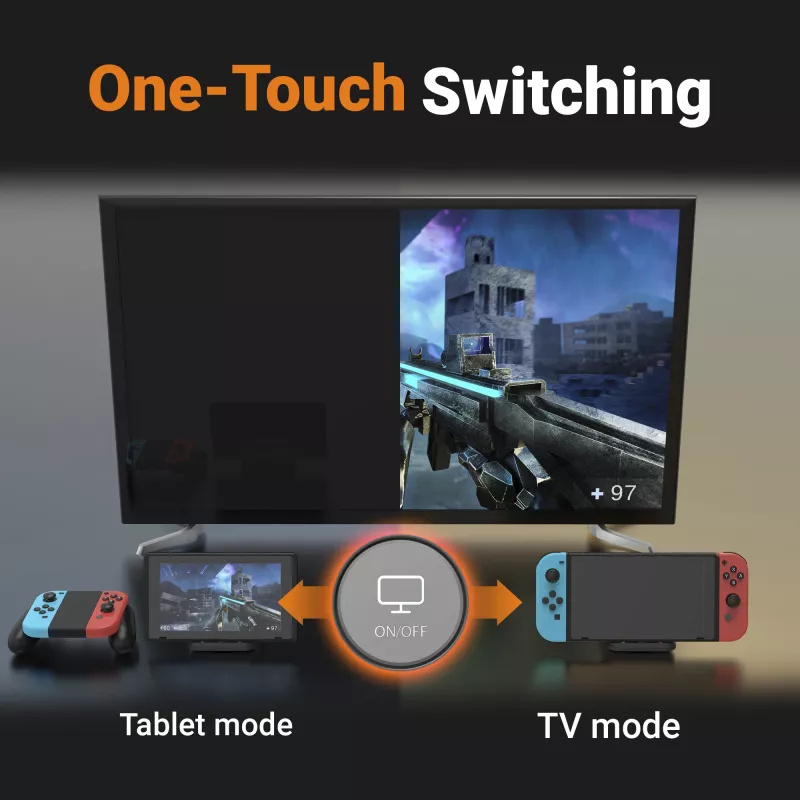 j5create JCD620 Mini Docking Station, skirta Nintendo Switch™, juoda