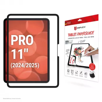Displex TABLET PAPERSENSE apsauginė plėvelė iPad Pro 11 inch (2025/2024), nuimama rašymo ar piešimo plėvelė su popieriaus pojūčiu