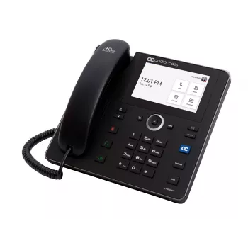 AudioCodes Teams C455HD IP telefonas PoE GbE juodas su integruotu Bluetooth ir dviejų juostų Wi-Fi