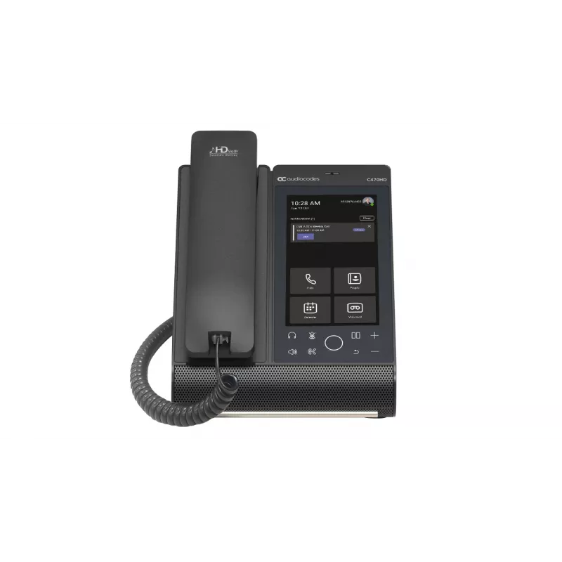 IP telefonas AudioCodes Teams C470HD PoE GbE laidinis ragelis Android