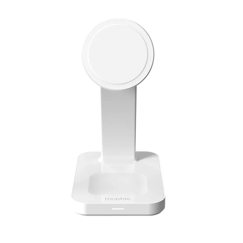 mophie Snap+ 3-in-1 belaidis įkrovimo stovas Headset, Smartphone, Smartwatch Baltas USB belaidis įkrovimas Greitas įkrovimas Vidaus