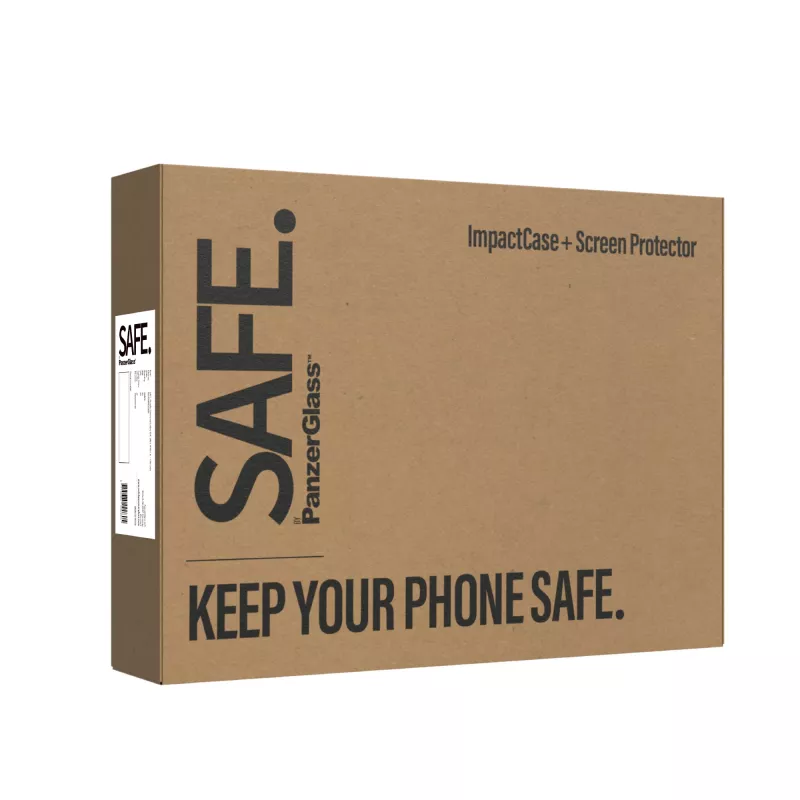 Apsauginis stiklas 2-in-1 rinkinys PanzerGlass SAFE. Samsung Galaxy S24 – grūdintas stiklas + TPU nugarėlė, skaidrus, 50 vnt.