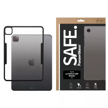 Skaidrus TPU dėklas PanzerGlass SAFE, skirtas Apple iPad Pro 11 colių (2018, 2020, 2021, 2022, 2024) permatomas
