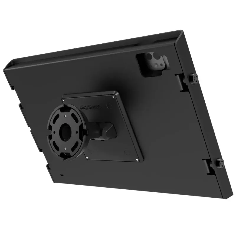 Sieninis laikiklis su korpusu Compulocks Apex iPad Air M2 13 colių (2024) — pasukamas, juodas, tinka A2898/A2903/A2904