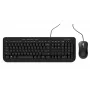 Microsoft Wired Desktop 600 – belaidis klaviatūros ir pelės rinkinys, USB, QWERTY JK anglų, juoda