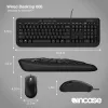 Microsoft Wired Desktop 600 – belaidis klaviatūros ir pelės rinkinys, USB, QWERTY JK anglų, juoda