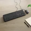 Incase Designed by Microsoft Wired Desktop 600 klaviatūra su pele, universali USB, QWERTY prancūziška, juoda