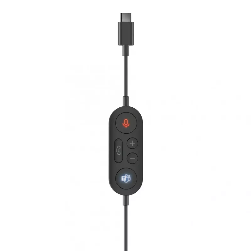 Incase Designed by Microsoft Modern USB-C ausinės su laidu, biuro / skambučių centro, USB Type-C, juodos