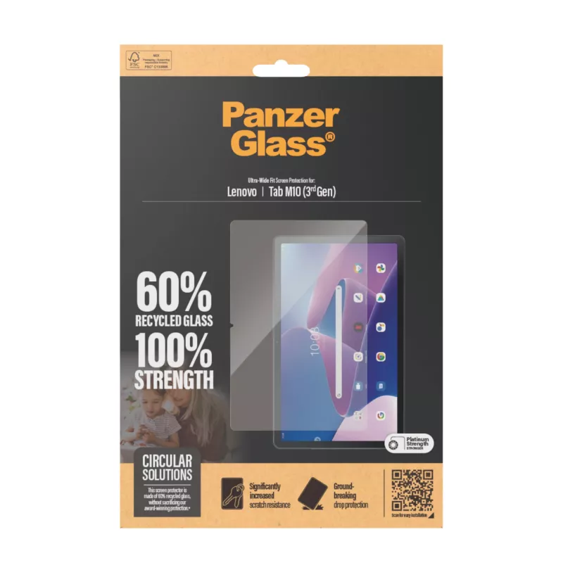 PanzerGlass® Ekrano apsauga Lenovo Tab M10 (3rd Gen) | Ultra-Wide Fit