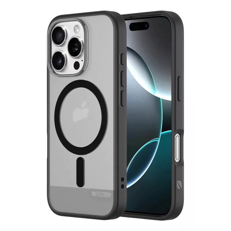 Incase INPH190402-BLK Slim dėklas iPhone 16 Pro su MagSafe, juodas