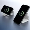 j5create Qi2 3-in-1 magnetinė kelioninė belaidė įkrovimo stotelė, vidaus, USB greitasis įkrovimas, balta