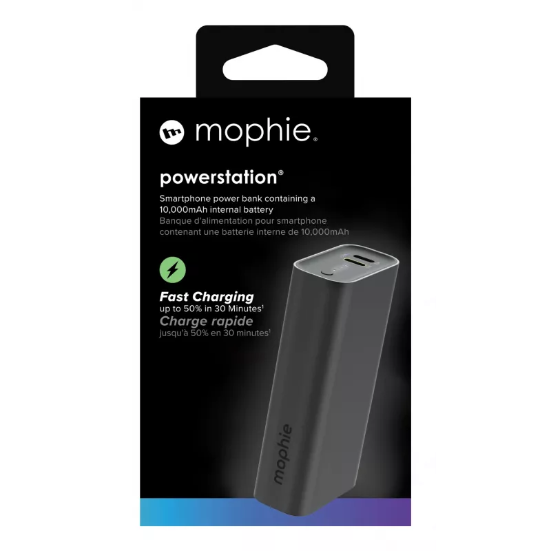 Maitinimo bankas mophie Powerstation 10000 mAh Juodas 2 USB Type-C