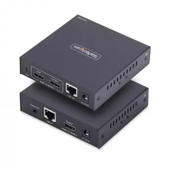 „StarTech.com“ HDMI KVM prailgintuvas per IP tinklą, 4K 60Hz, be tvarkyklių, HDMI ir USB per Ethernet/CAT6, AVoIP, siųstuvas ir imtuvas komplekte, su montavimo rinkiniais