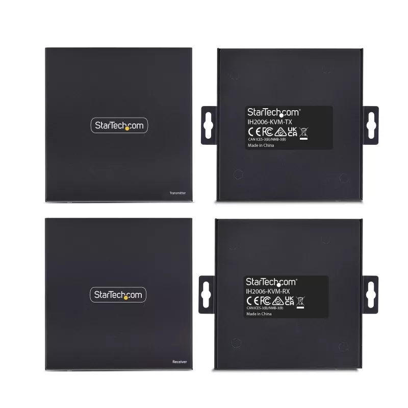 „StarTech.com“ HDMI KVM prailgintuvas per IP tinklą, 4K 60Hz, be tvarkyklių, HDMI ir USB per Ethernet/CAT6, AVoIP, siųstuvas ir imtuvas komplekte, su montavimo rinkiniais