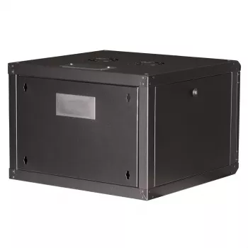 Sieninis 19 colių stovo spintos kabinetas ROLINE Pro 7U 600x600 WxD, juodas, su rakinamu užraktu, IP20