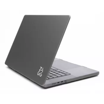Kietas dėklas Zagg MacBook Pro 13 M2/M1 (20) — Dūminis, apsauginis korpusas