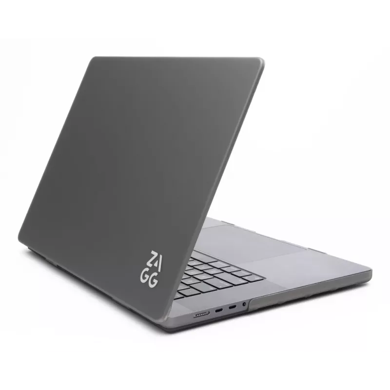 Kietas dėklas Zagg MacBook Pro 13 M2/M1 (20) — Dūminis, apsauginis korpusas