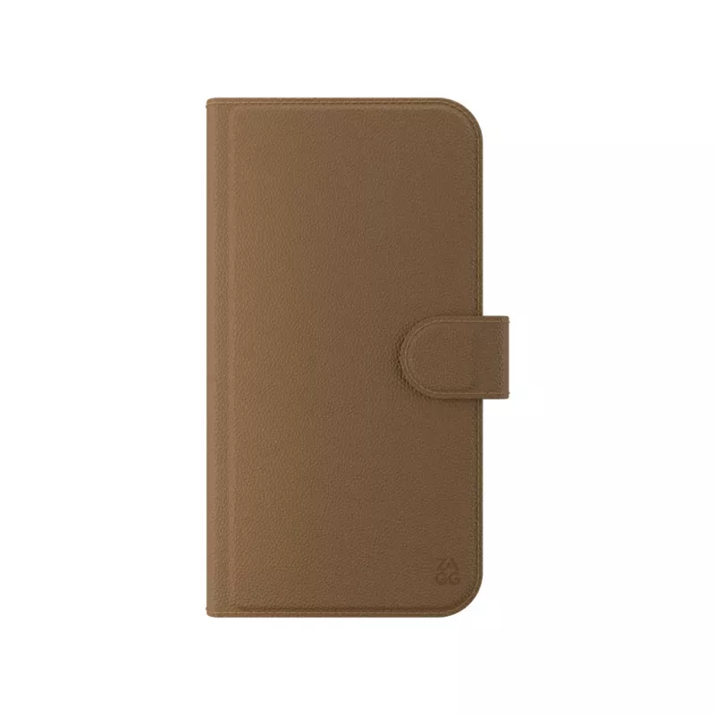 ZAGG 702314850 Folio atlenkiamas dėklas, Apple iPhone 16e/15/14/13, dirbtinė oda, rudas