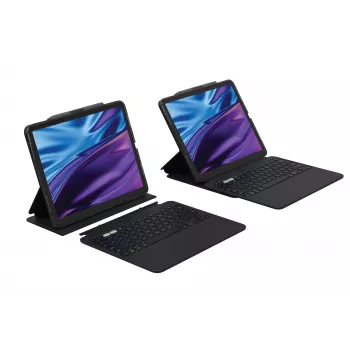 ZAGG Pro Keys 2 Swiss Bluetooth Juoda – klaviatūra ir dėklas iPad Air 13 (M2)