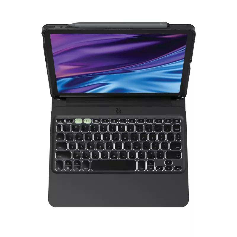 ZAGG Pro Keys 2 103414642 klaviatūros dėklas iPad Air 11 (M2/M3), QWERTZ (vokiška), juodas