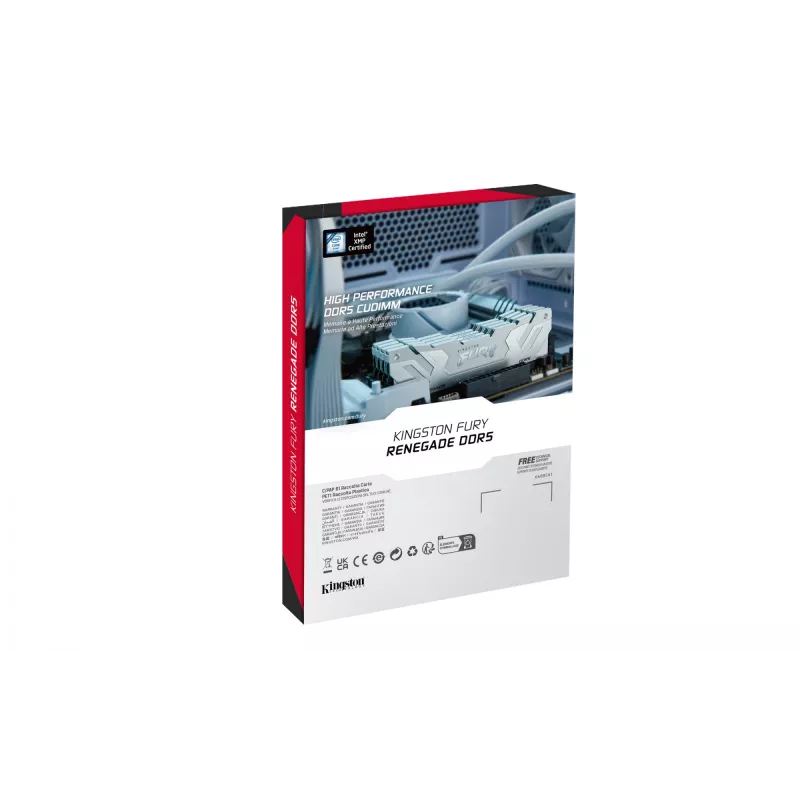 Kingston Technology FURY 24GB 8800MT/s DDR5 CL42 CUDIMM Renegade White