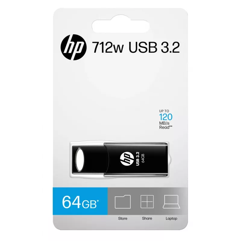 HP 712w USB atmintukas 64 GB USB-A 3.2 Gen 1 juodas