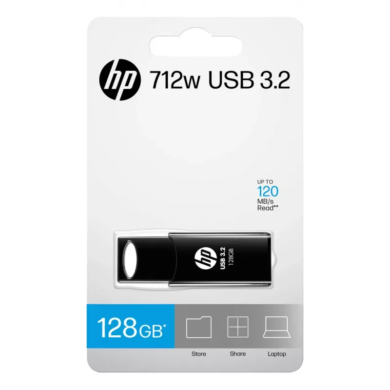 HP 712w USB atmintukas 128 GB USB-A 3.2 Gen 1 juodas