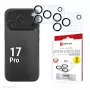 Displex Full Cover Camera Lens Glass iPhone 17 Pro, 10H, pilnas fotoaparato apsauginis stiklas, Quick Mount, 2 vnt.