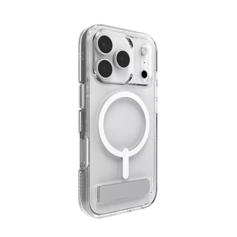 ZAGG Crystal Palace Snap Kickstand Dėklas Apple iPhone 17 Pro Skaidrus