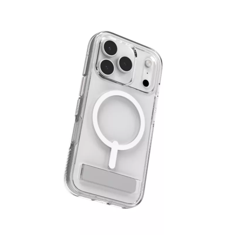 ZAGG Crystal Palace Snap Kickstand Dėklas Apple iPhone 17 Pro Skaidrus